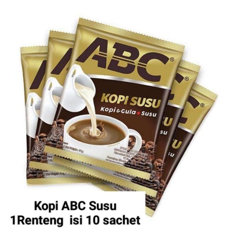 

kopi abc susu renceng 10 sachet