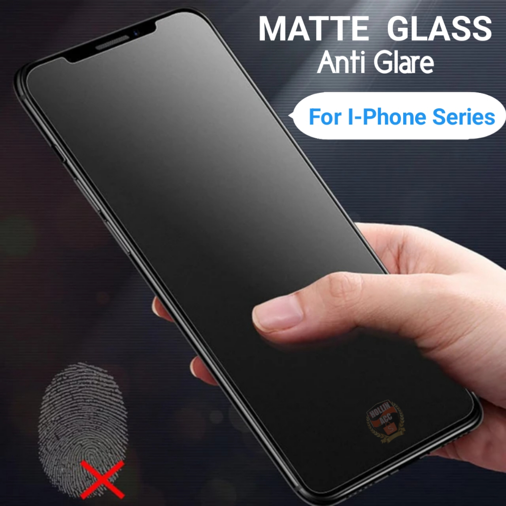 Matte Glass 9H Full Layar Iphone 6+ Iphone 6S+ Iphone 7+ Iphone 8+ Tempered Glass Anti Minyak Anti G