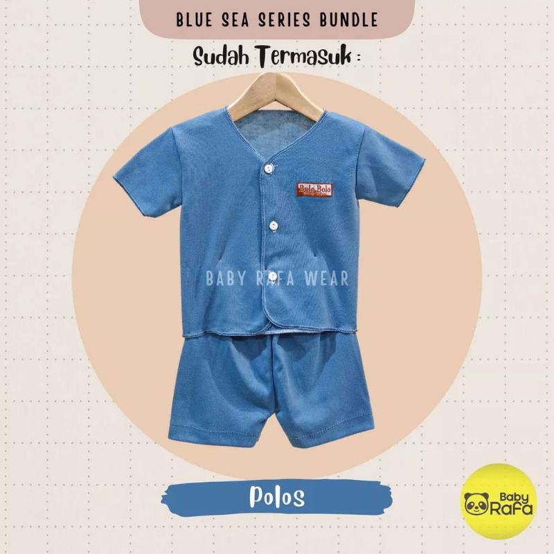 [rumahbayipdg] Stelan baju bayi 0-6 Month || set lengan pendek abu series