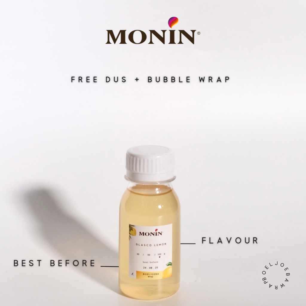 Monin Glasco Lemon Syrup Repack [30, 50, 100] g