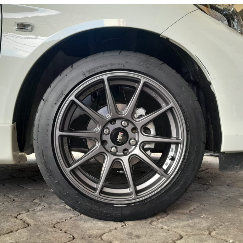 Paket Velg Hsr Dan Ban Mobil Honda Brio Ring 16 - Velg Hsr Shinjuku Ring 16