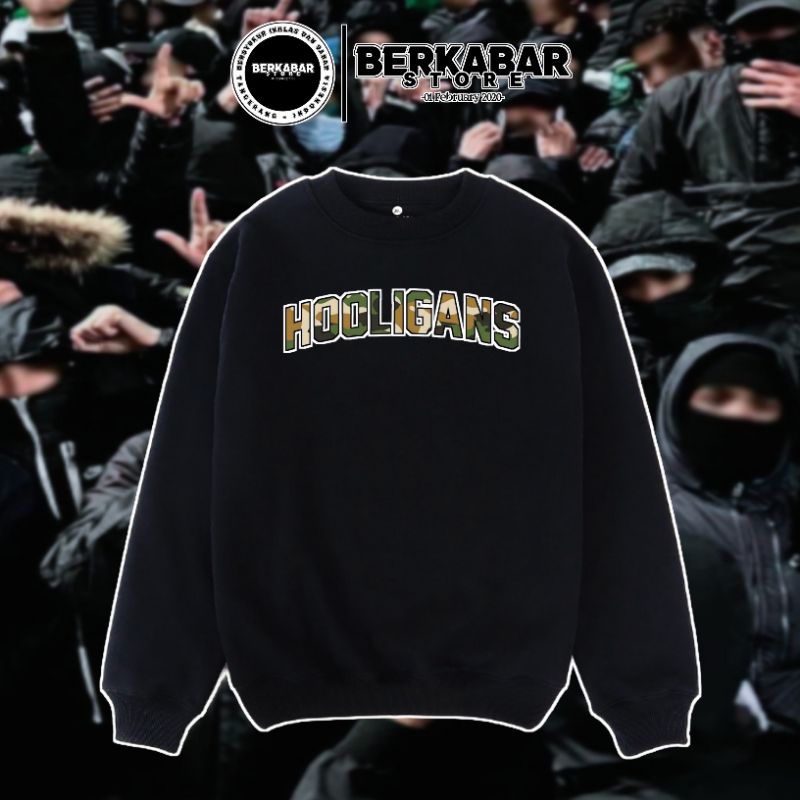 Crewneck Hooligans Army Camo/Sweater Hooligans Army •BerkabarStore•