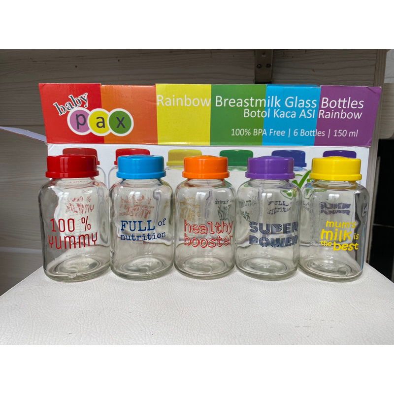 preloved Botol kaca asip botol asip baby pax botol asi