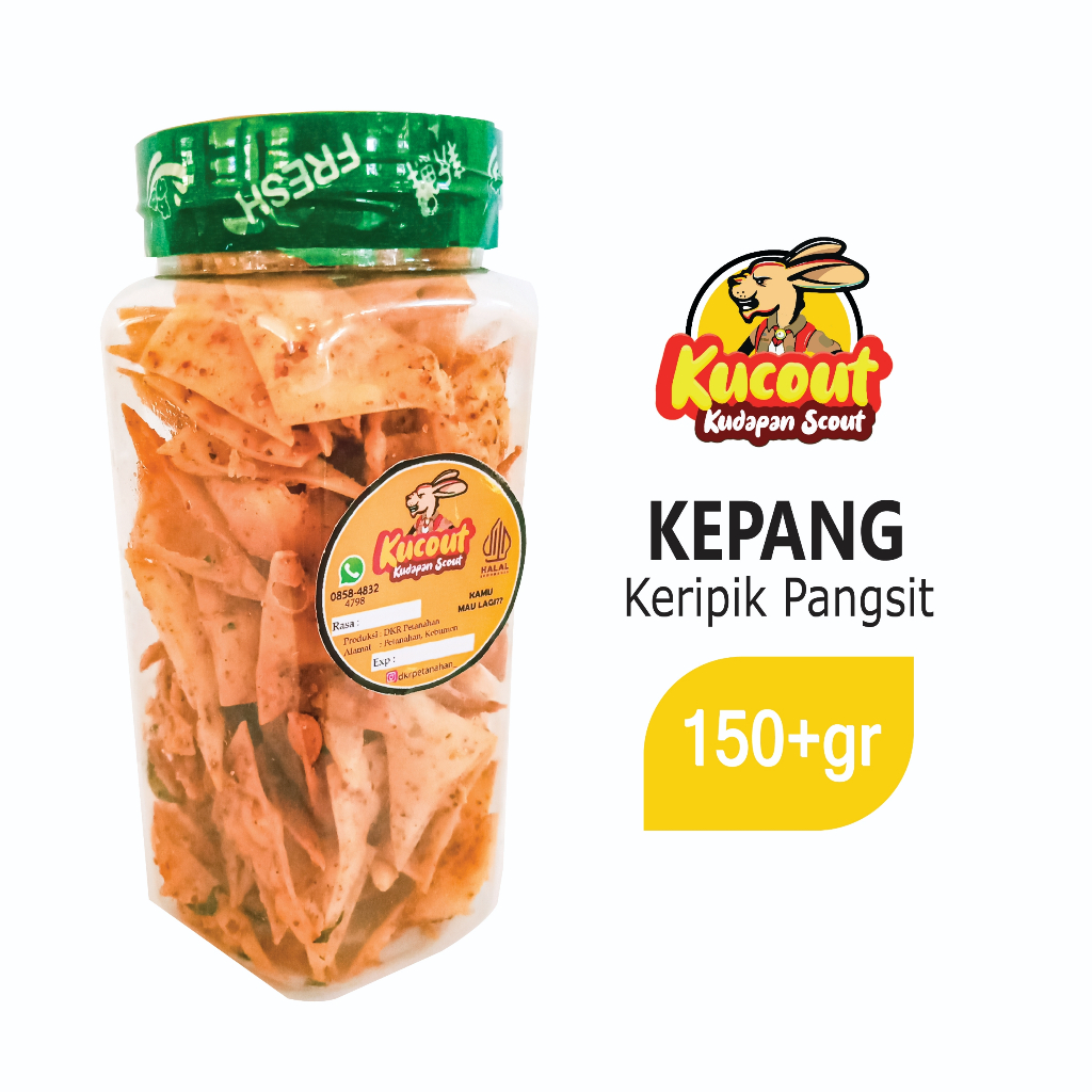 

Kucout Keripik Pangsit 150 + gram
