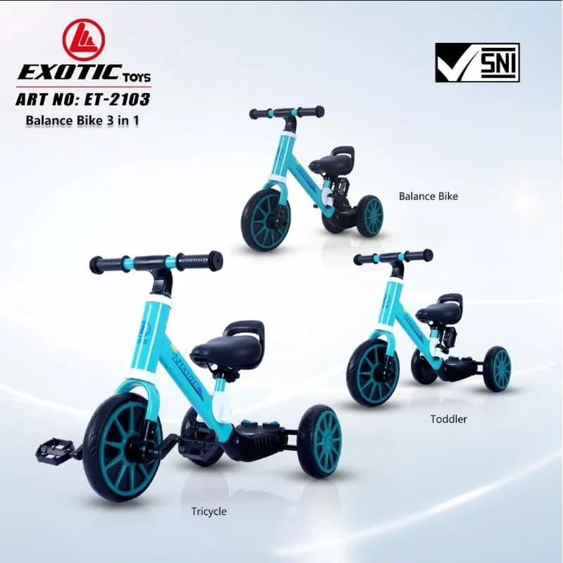 Exotic Balance Bike ET2103/ET705 - Sepeda Mini Anak / Ride On