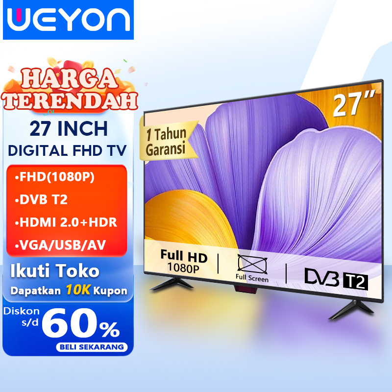 Weyon Sakura TV Digital 24 inch TV LED Digital 21/22/24/25/27/30 inch Televisi