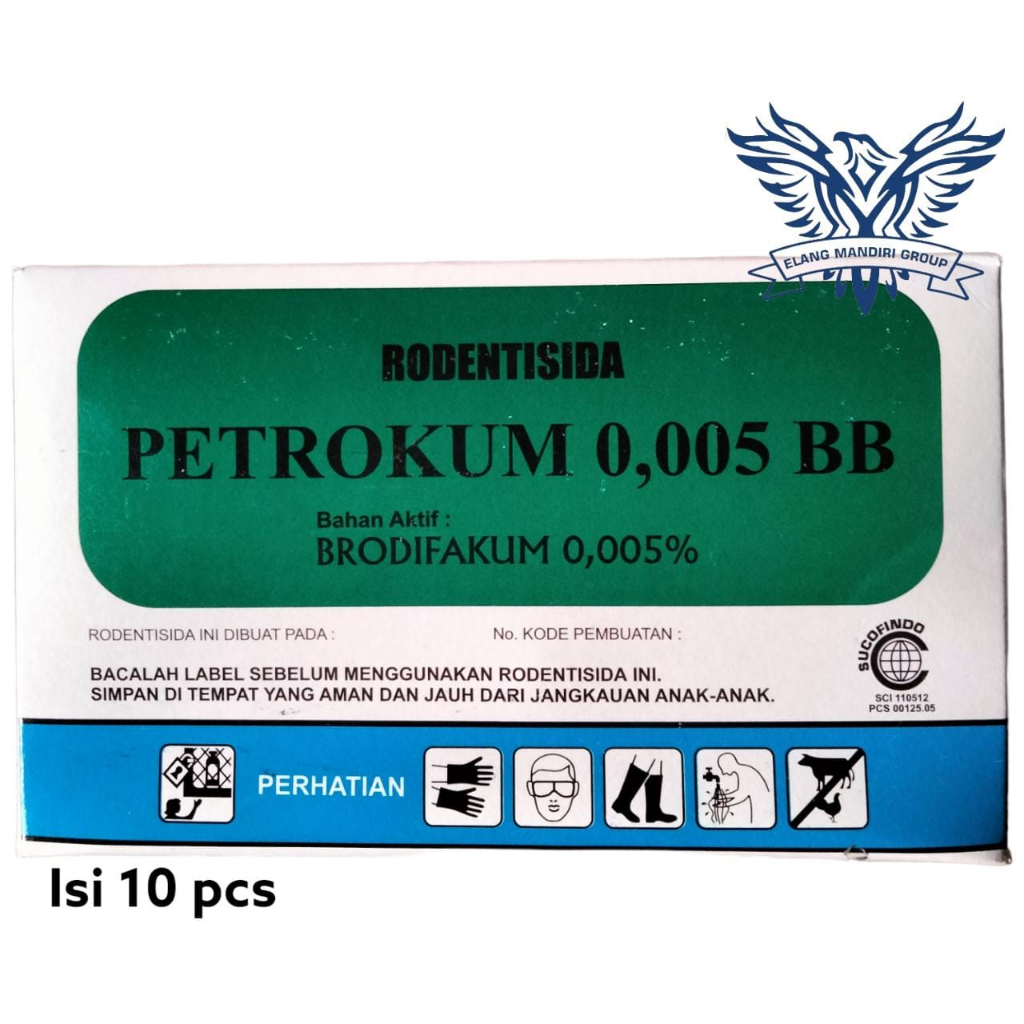 1 Kotak PETROKUM 0,005 BB Isi 1 kg Rodentisida Racun Tikus ASLI Original ANTI BAU Berbentuk Sabun Sucofindo