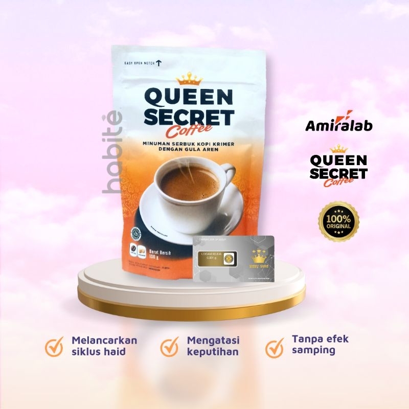 

Queen Secret Coffee Kopi Haid dan Kesehatan Kewanitaan by Amiralab Ori 100 gr