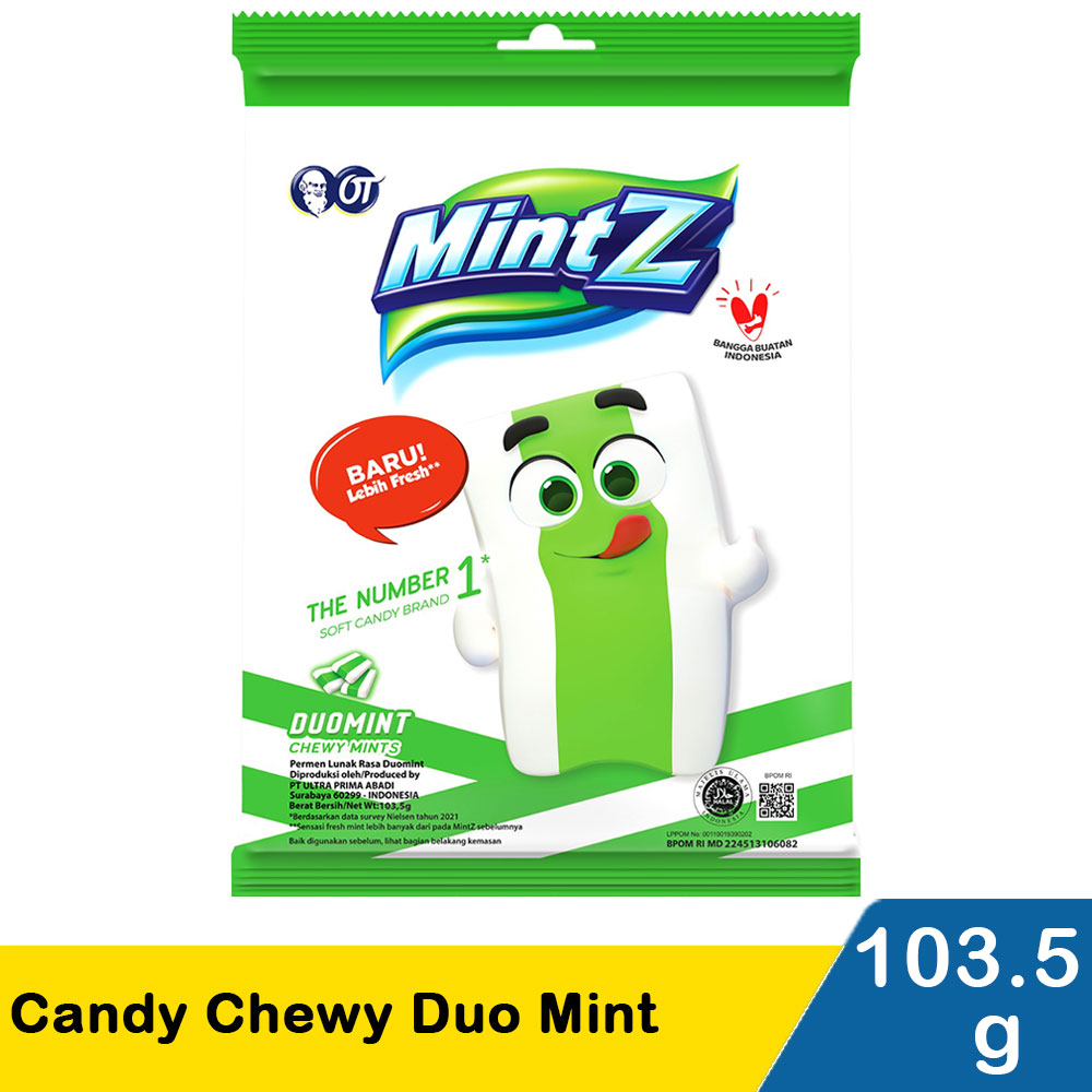 

Permen Mintz Duomint Chewy Mints Hijau 103,5 gr