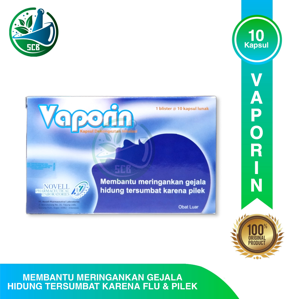Vaporin Kapsul Dekongestan Inhalasi