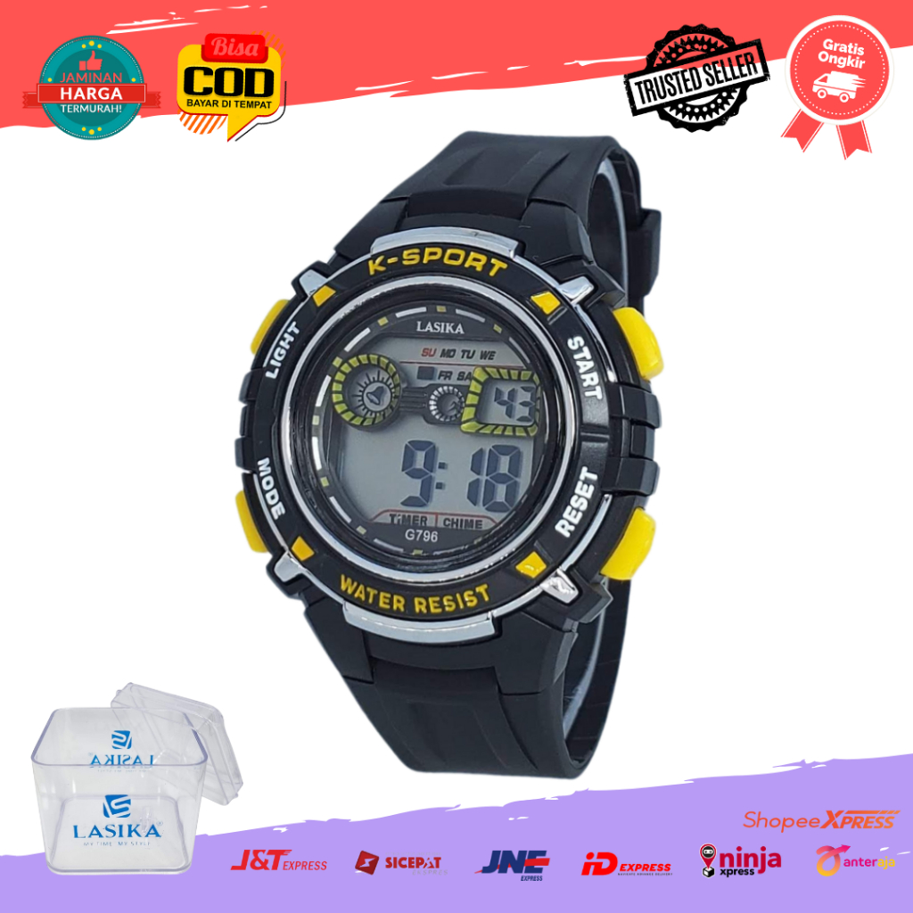 [COD] Jam Tangan Sport Digital Anak Remaja Lasika 701 Kecil Water Resist Anti Air