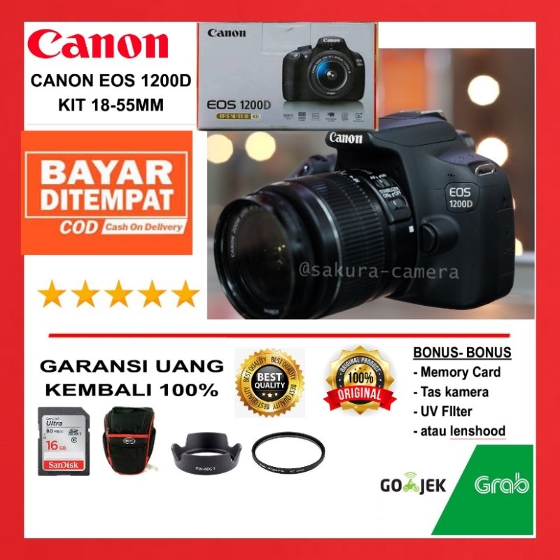 Canon eos 1200d kit 18-55mm atau Canon Rebel T5