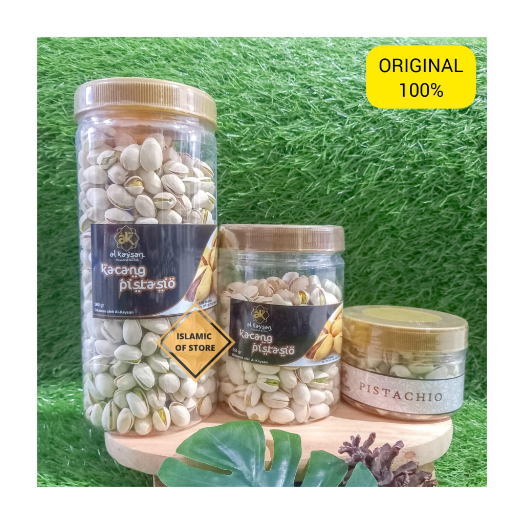 

Kacang Pistachio / Pistasio/ Pistacio ukuran 250 gr atau 500 gr ORIGINAL HALAL