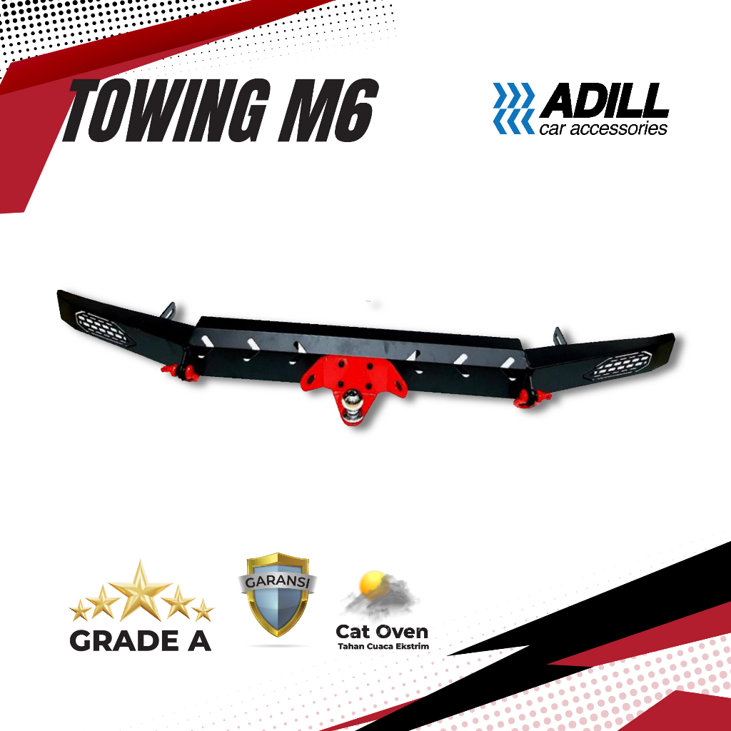 Towing Bar Belakang M6 Fortuner Pajero, Innova, Avanza, Xenia, Rush, Terios