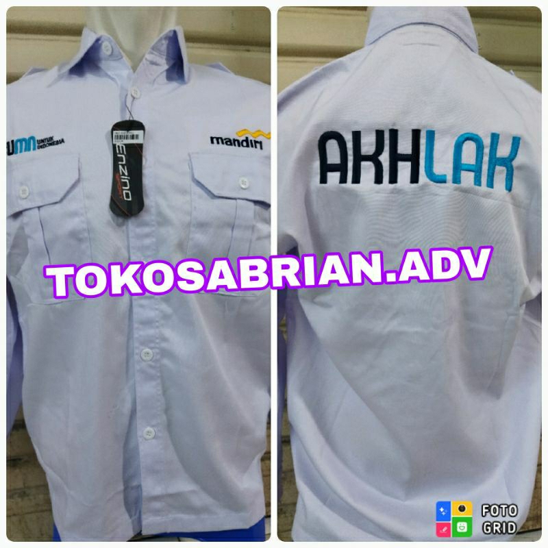 kemeja mandiri seragam bank mandiri baju bank mandiri baju kerja bank mandiri