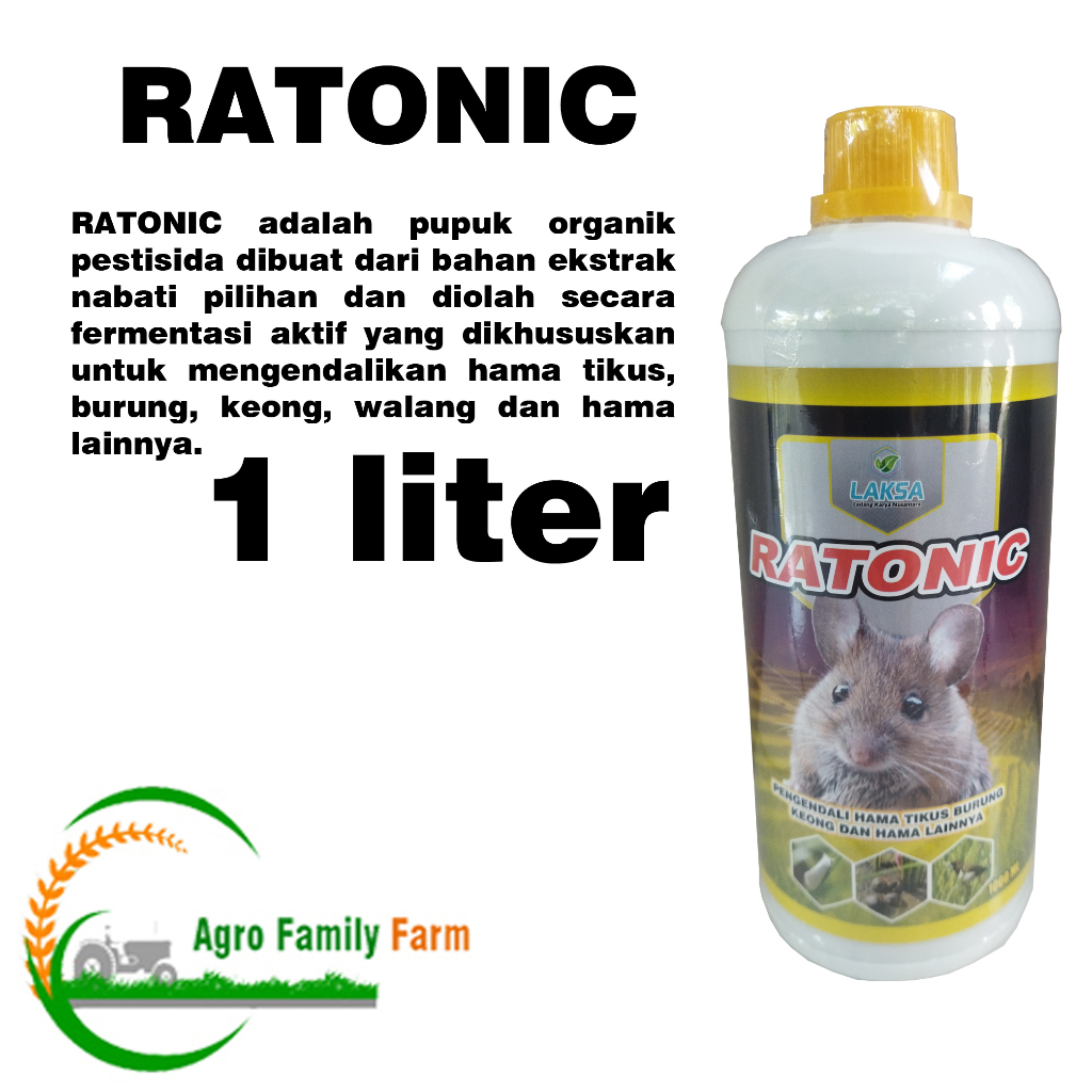 Pupuk Organik Pestisida Ratonic Pengendali Hama Tanaman Padi 1 liter