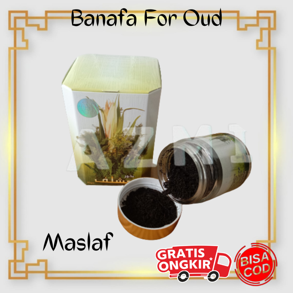 Promo Bukhur BUBUK Maslaf - Banafa For Oud - MASHLAF Bakhoor - Buhur Original Saudi Arabia