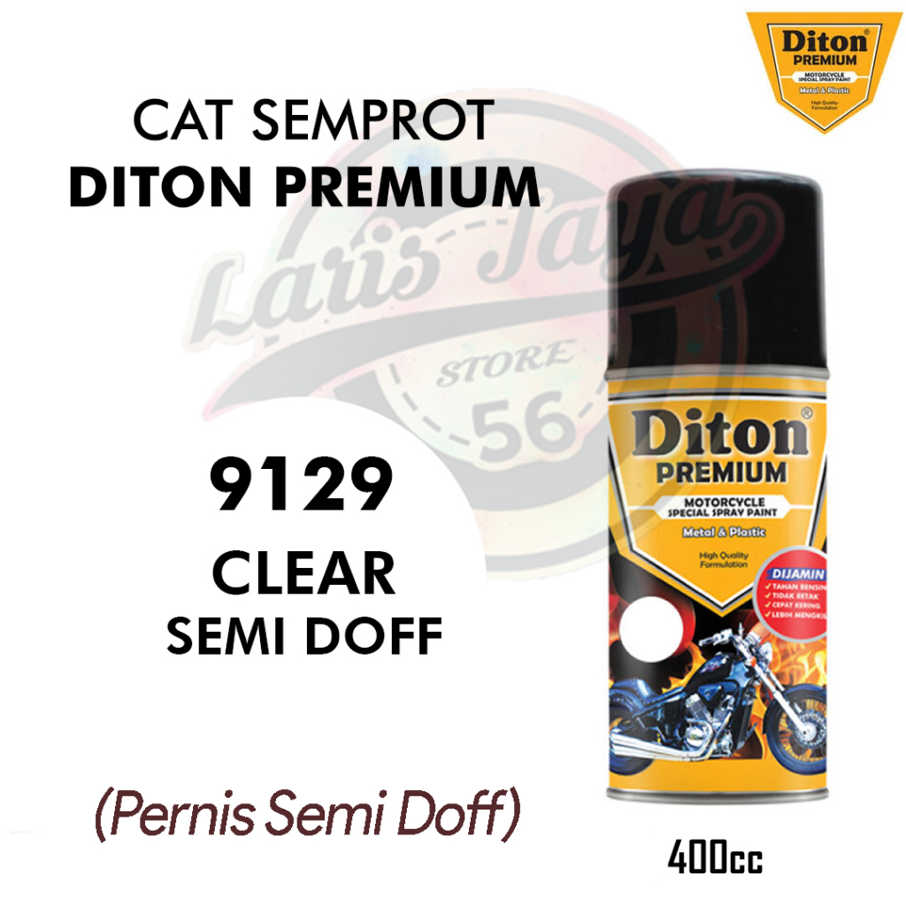 

Diton Premium CLEAR SEMI DOFF 9129 - Cat Semprot 400cc CEPAT KERING
