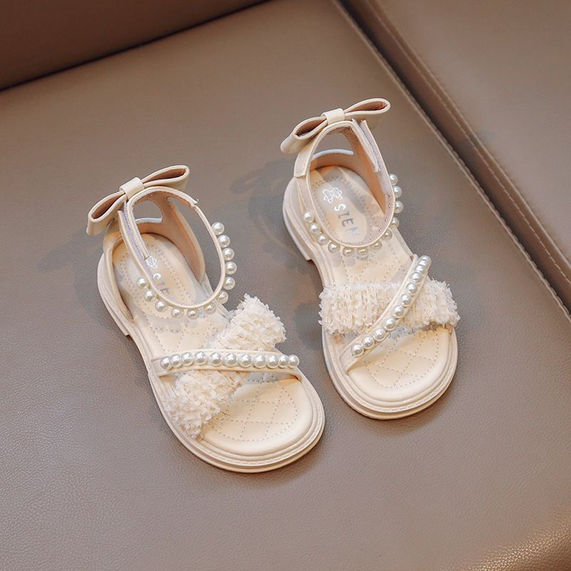 (LOLI-JKT) SD- 582 SANDAL ANAK IMPORT SILANG MUTIARA RAWIS SIZE 23-36