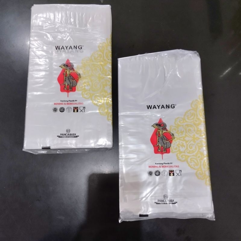 Plastik PP Wayang 15 x27/PP Wayang Tebal 0,03/Plastik Makanan / PP Potong /Bungkus makanan/Bungkud k