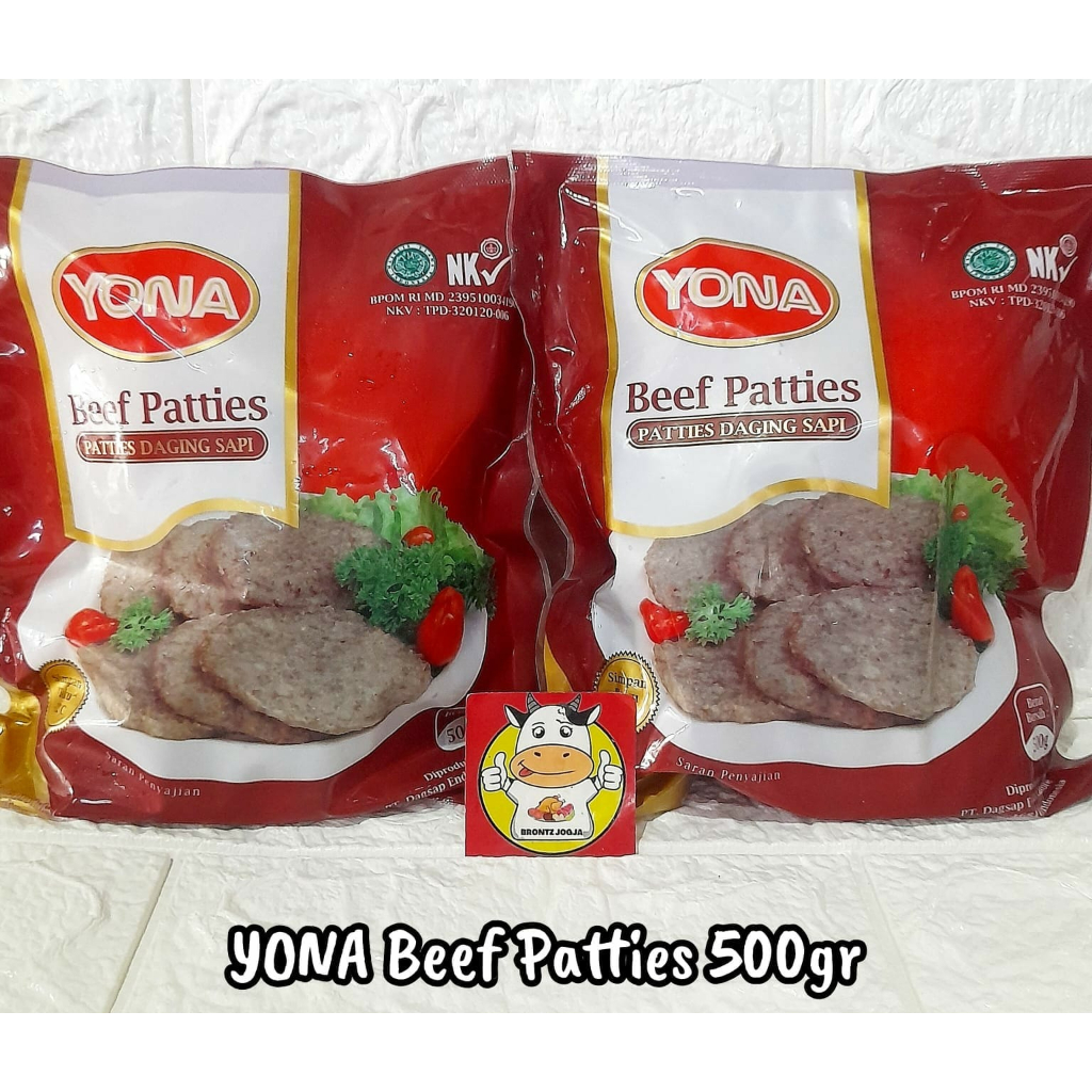 

YONA BEEF PATTIES 500GR - FROZEN FOOD - BRONTZ JOGJA