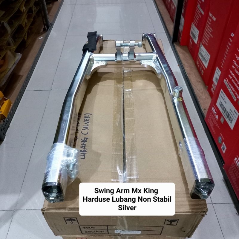 Swing Arm Mx King Harduse Stabil, Harduse Lubang Non Stabil BPRO Silver