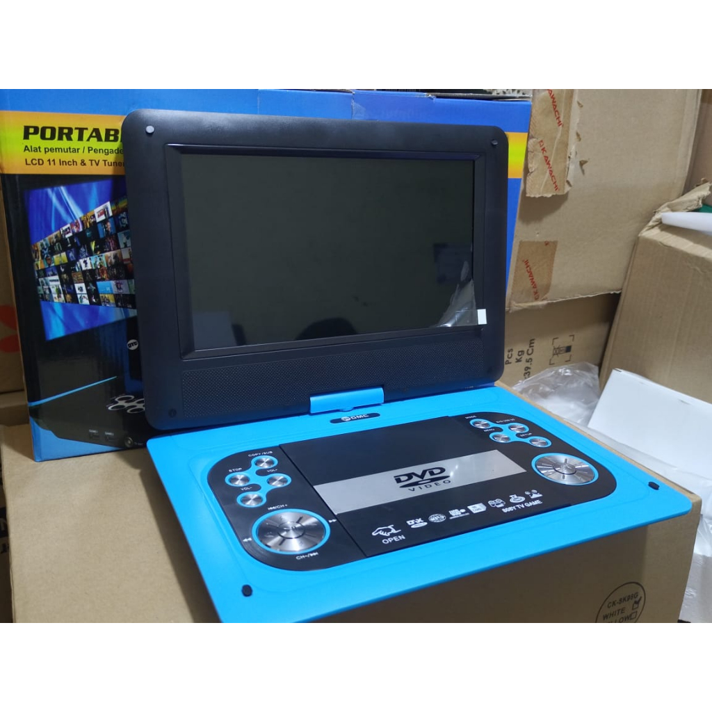 Portable DVD GMC 11inch Player DIVX-808Y-TV-GAME FM RADIO