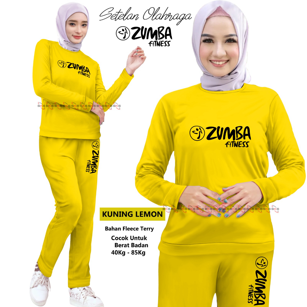 Setelan Olahraga Wanita ZUMBA Aerobic Senam Joging Sepeda Trening Wanita Joging Training Suit Sportswear