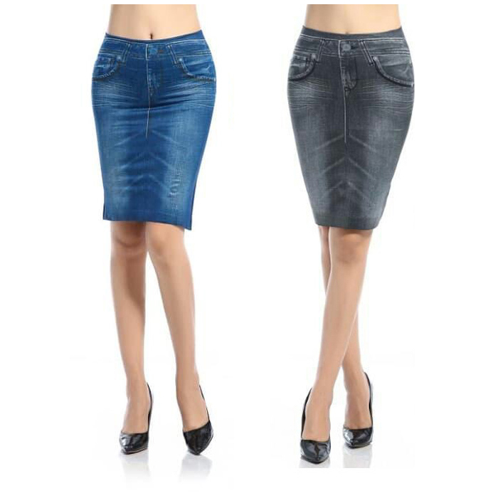 [PROMO CUCI GUDANG] Shape Skirt - Rok Jeans