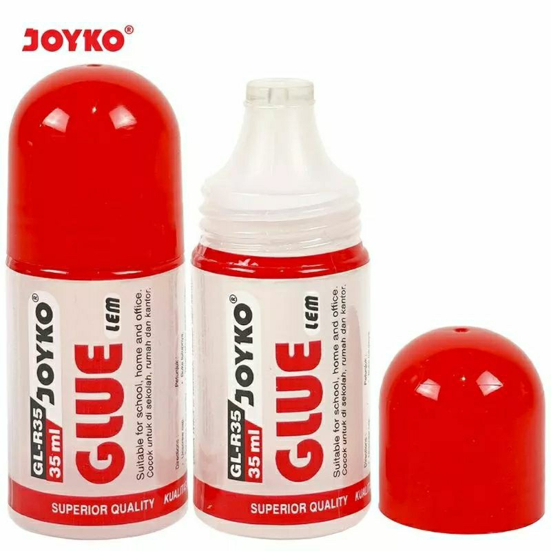 

( 12 Buah ) Lem Cair Perekat Kertas Liquid Glue Joyko Gl - R35 ( 35 Ml )
