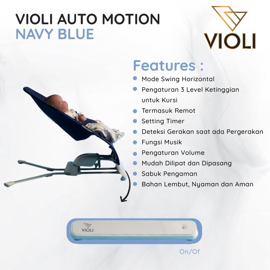 VIOLI AUTO SWING  - MOTION / ayunan bayi / ayunan elektric / tempat tidur bayi / ayunan / violi swing / swing baby / violi swing motion / bouncer baby / bouncer nuna / bouncer sugar baby / bouncer terlaris / gift