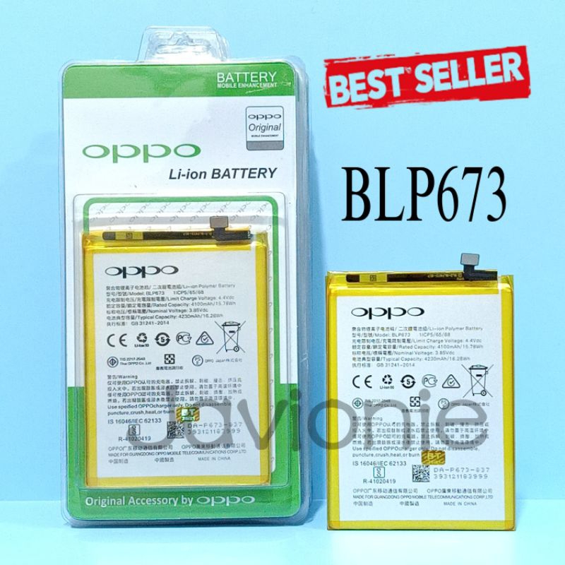 Baterai Batre Batrai OPPO A3S A5S A7 A11K A12 A31 Realme 2 C1 BLP673 BLP 673 ORI