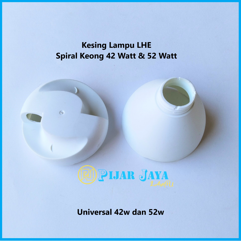 Kesing Casing Lampu LHE Spiral Keong 42 52 watt Kap Kop Lampu 42w 52w