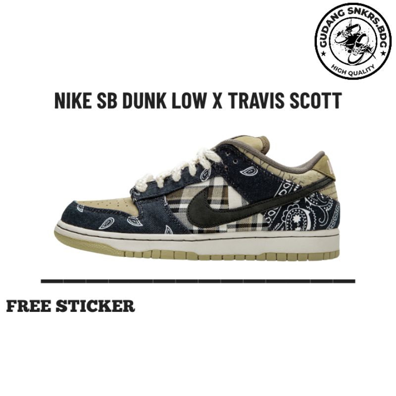 (GUDANGSNKRS) SB Dunk Low X Travis Scott
