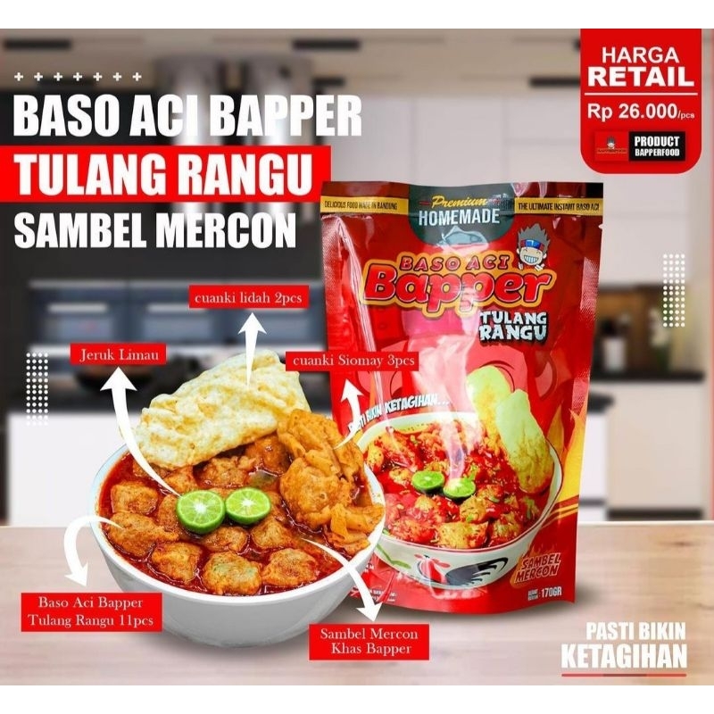 BAPPER Baso Aci Tulang Rangu 210g