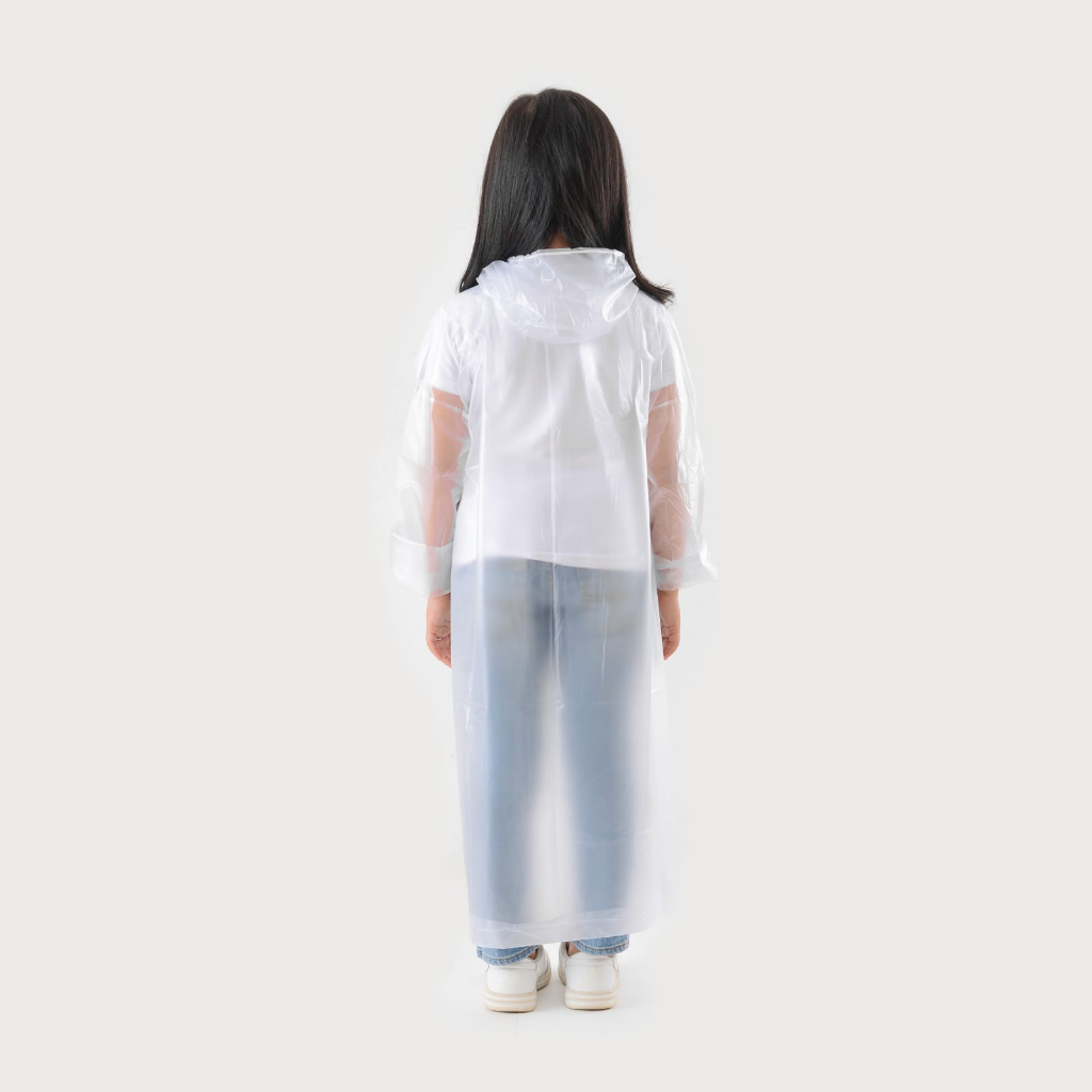 Jas Hujan Anak Terusan Umur 3 sampai 8 Tahun Ponco Bening Mantel Bromo Melon Coat Karakter