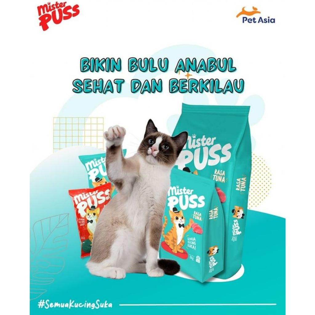 Mister Puss 500gr Makanan Kucing Kering Dry Food Mr Puss