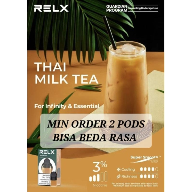 Relx infinity Essential Pods 1 Pack Thai Milk Tea