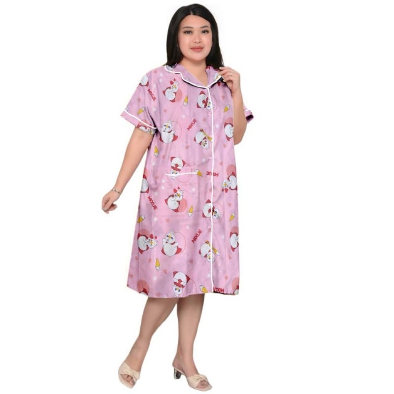 daster piyama jumbo/atasan jumbo katun/baju tidur daster jumbo/baju daster jumbo kekinian