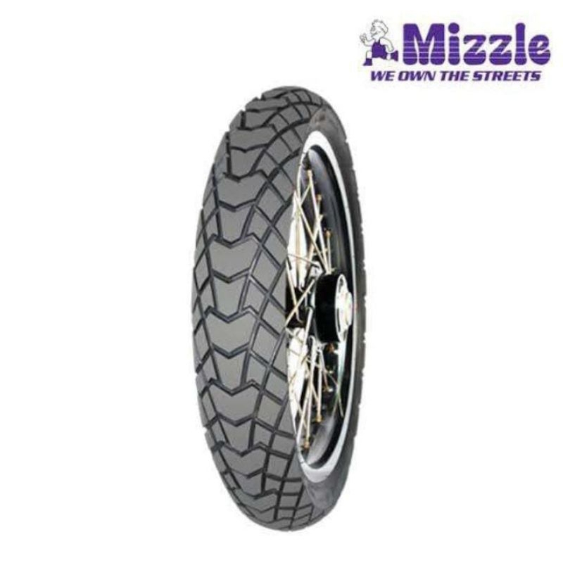 Ban Luar Motor Ukuran 90/80-17 Power Tread Plus Merk Mizzle Semi Trail (Kembang Tahu) Ring 17 Non Tu