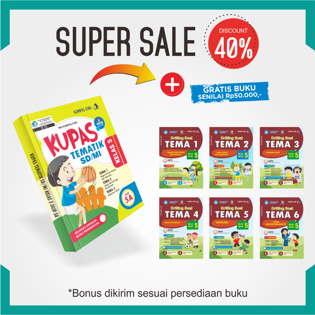 Buku Tematik SD Kelas 5 - Kompas Ilmu - Kupas Tematik SD/MI Kelas 5