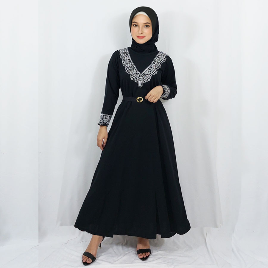 DRESS BORDIR MILLATY DIRRA MEWAH MODERN MAXY WANITA CANTIK GL FASHION