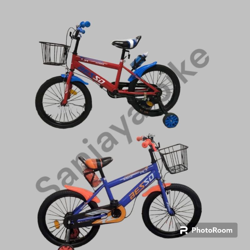 sepeda anak laki BESSO BMX uk 18 inci BSO 022 JB18 free botol dan kerenjang termurah