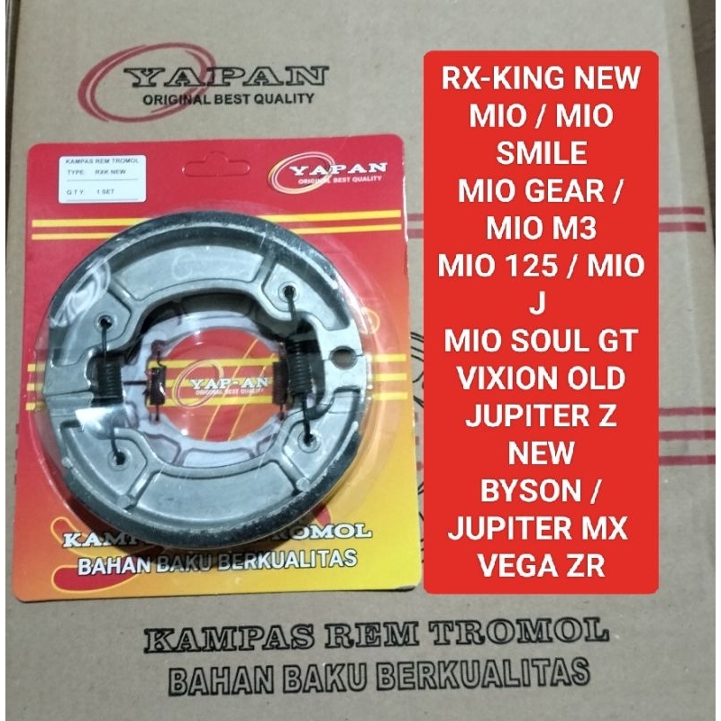 PIRODO KAMPAS REM TROMOL BELAKANG RXKING NEW / MIO / MIO M3 / VIXION OLD/ BYSON /