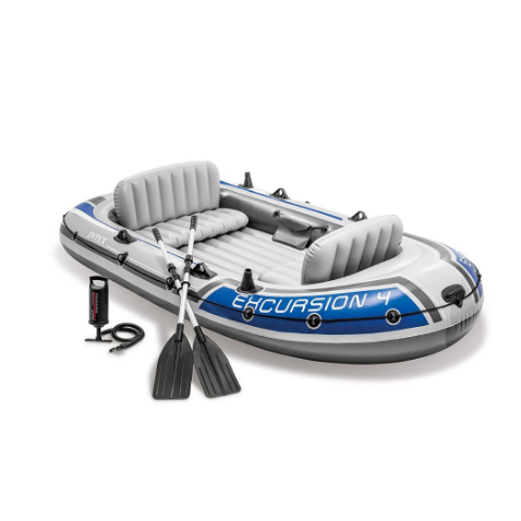 Anekamainan Perahu Karet Intex Excursion 4 Boat Set 68324