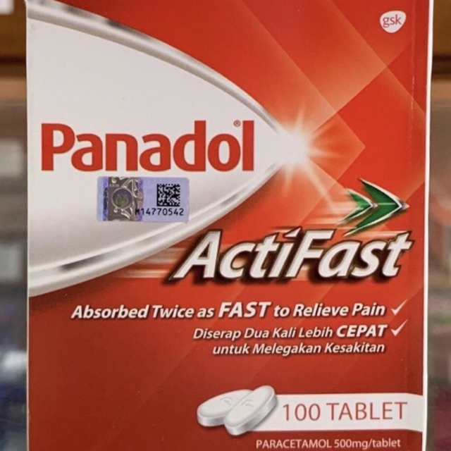 Panadol Actifast Optizorb Soluble - Panadol Malaysia Per Strip