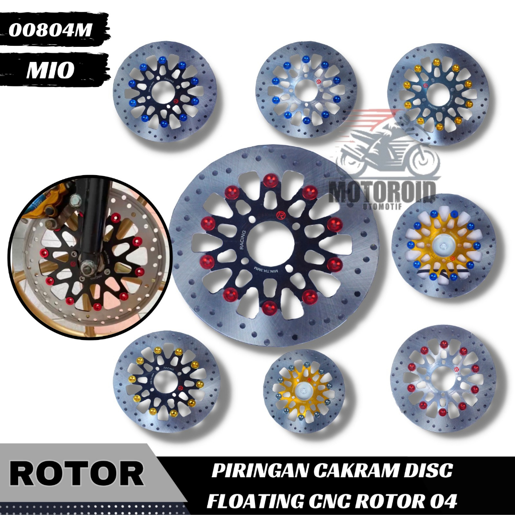 Piringan Rotor Floating Full Cnc New 04 Mio Black