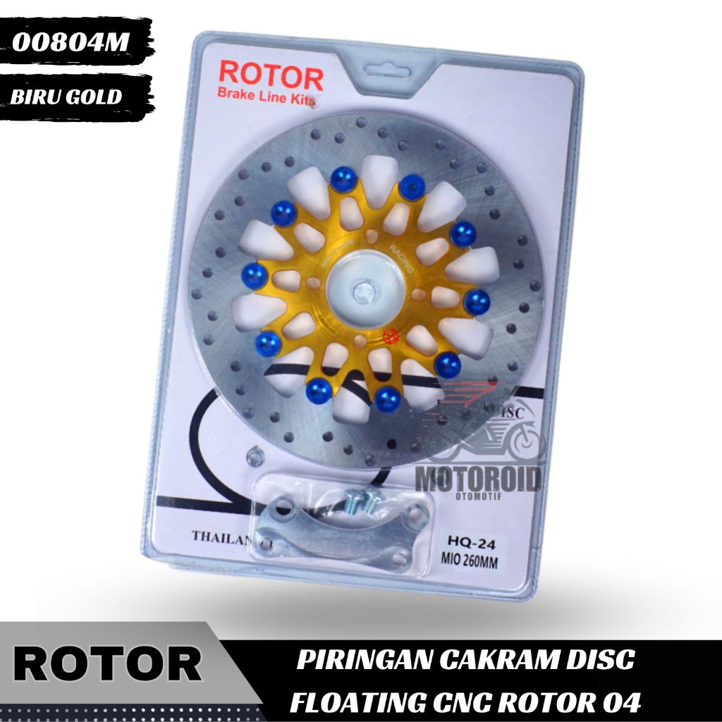 Piringan Rotor Floating Full Cnc New 04 Mio Black