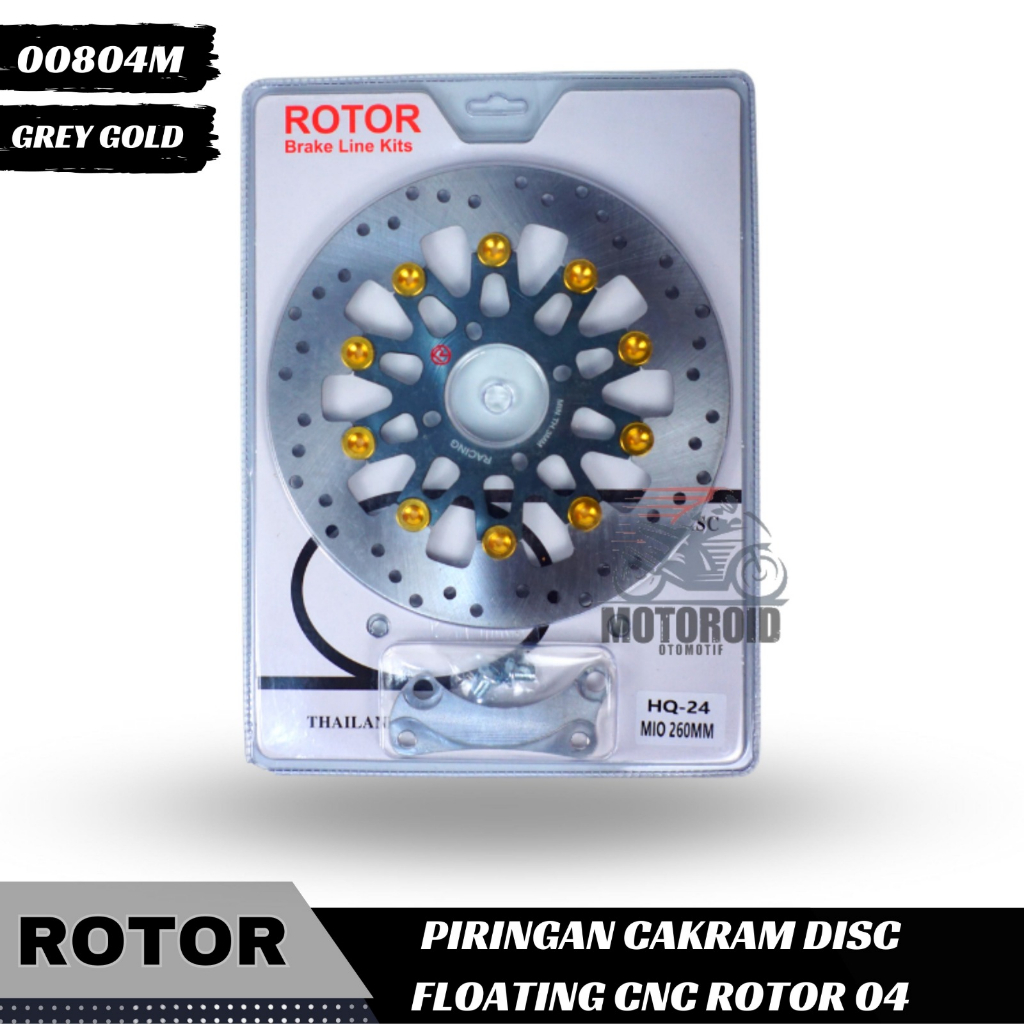 Piringan Rotor Floating Full Cnc New 04 Mio Black