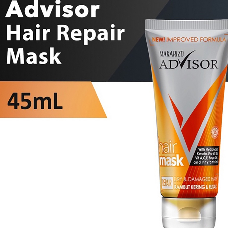 (BOSS) (1PC 45ML TUBE) MAKARIZO ADVISOR HAIR REPAIR MASK 45ML TUBE